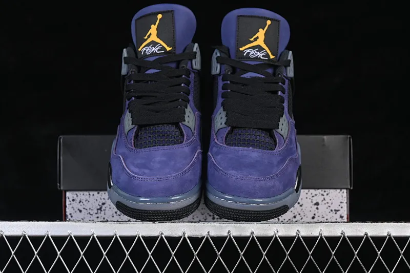 All categories Air Jordan Jordan series basketball shoes Air Jordan 4 Air Jordan 4 Retro "Lakers" AJ4 Joe 4 Lakers Purple Gold FV5029-500